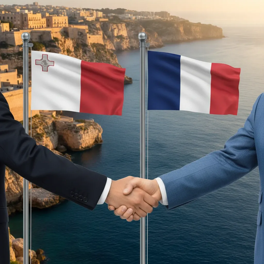 Malta Troops March in Paris as €1.5B France Partnership Deepens