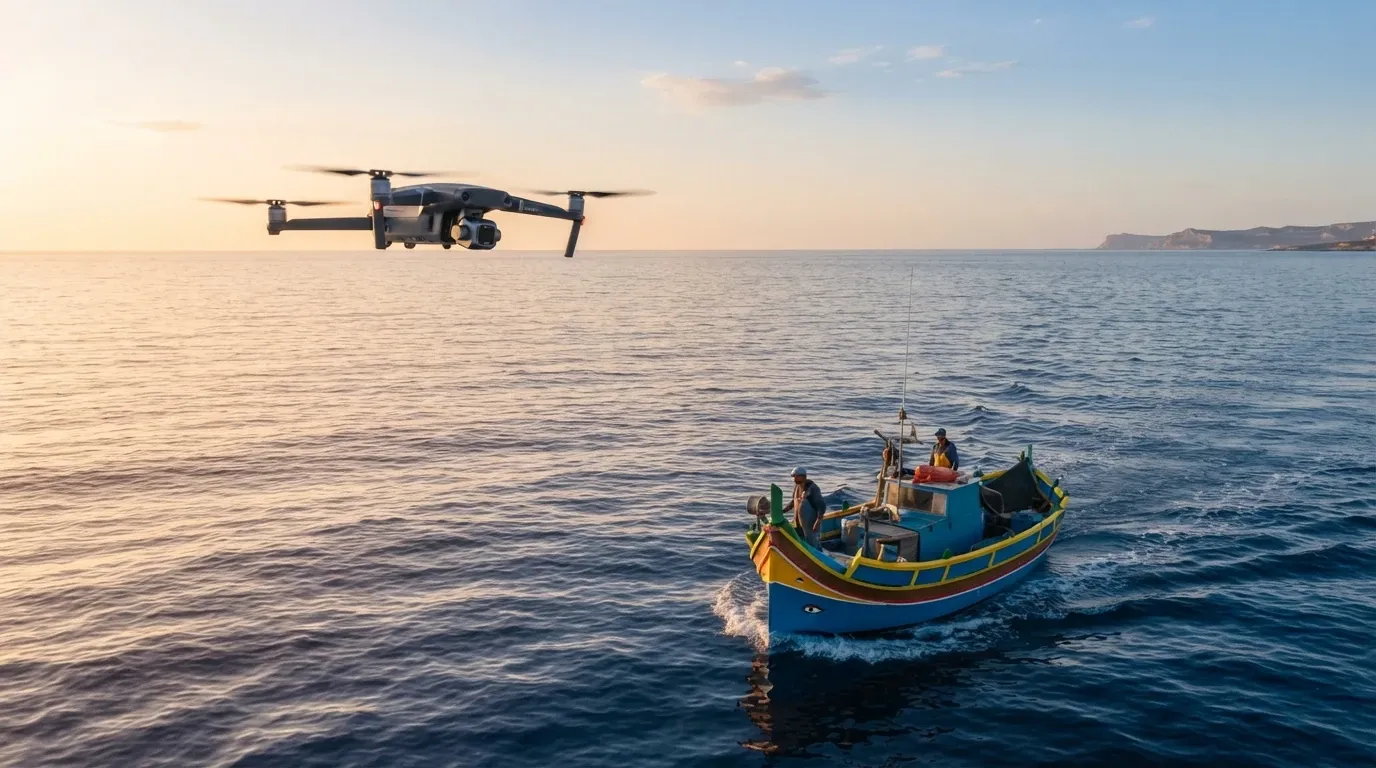Malta Deploys Drones to Protect Fishermen During Lampuki Season